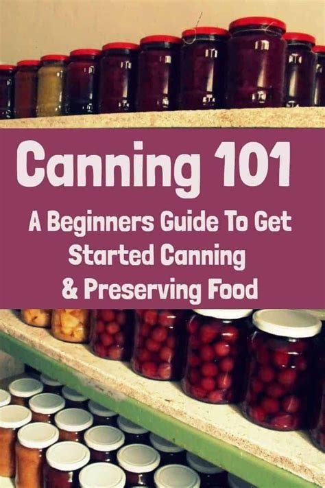 Canning 101 – A Beginner’s Guide To Preserving Food .